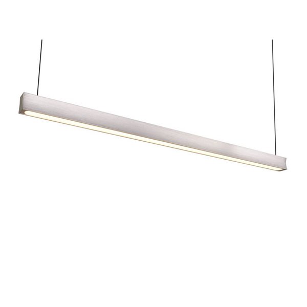 Plafonnier LED linéaire WALLACE, dimmable, hauteur 29 W, 3 500 lm, 2 300 + 3 000 + 4 000 K, IP20, nickel