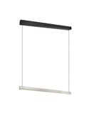 Lámpara de techo WALLACE lineal LED regulable altura 29W 3500lm, 2300+3000+4000K IP20 Níquel