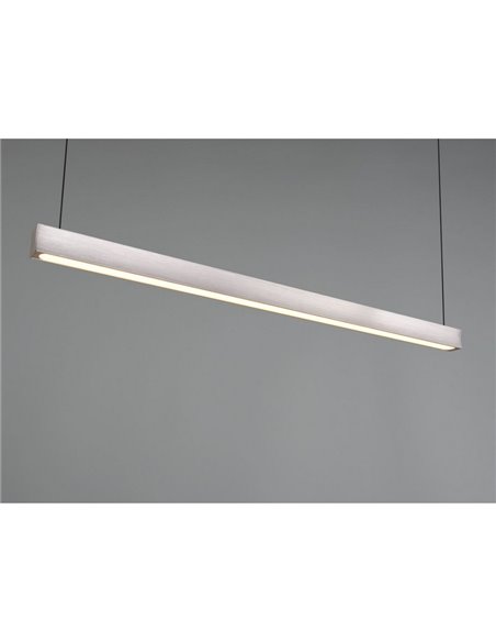 Luminária de teto LED linear WALLACE, regulável, altura 29W, 3500lm, 2300+3000+4000K, IP20, níquel