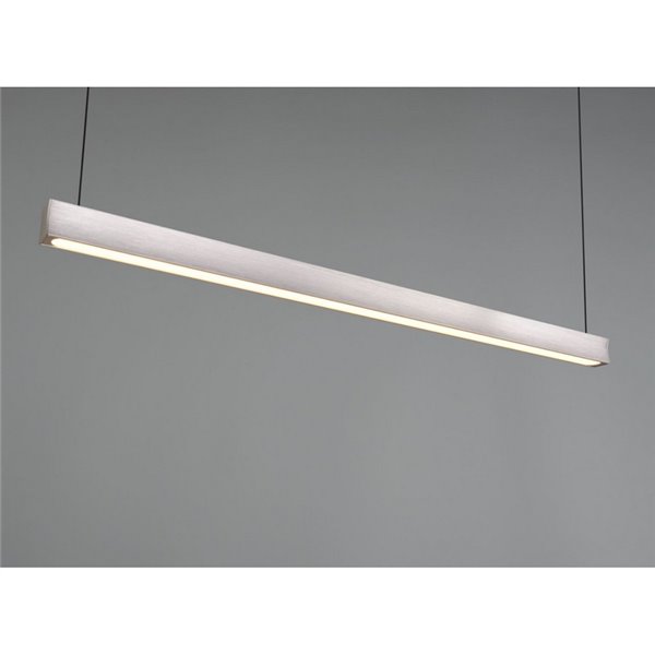 Luminária de teto LED linear WALLACE, regulável, altura 29W, 3500lm, 2300+3000+4000K, IP20, níquel
