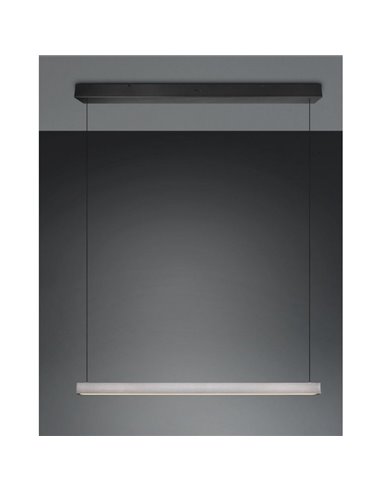 Lámpara de techo WALLACE lineal LED regulable altura 29W 3500lm, 2300+3000+4000K IP20 Níquel