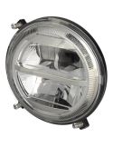Faro LED Redondo Delantero con Luz de Cruce y Luz de Carretera Homologado Massey Ferguson Fendt Ø 14,4Cm