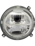 Faro LED Redondo Delantero con Luz de Cruce y Luz de Carretera Homologado Massey Ferguson Fendt Ø 14,4Cm