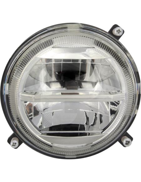 Faro LED Redondo Delantero con Luz de Cruce y Luz de Carretera Homologado Massey Ferguson Fendt Ø 14,4Cm