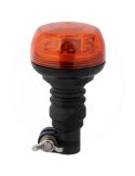 Rotativo LED Ámbar Mini 12/24V con Luz Giratoria y Doble Destello IP66 | 148mm y Ø84mm