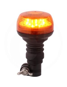Mini farol rotativo LED âmbar, 12/24 V, com luz rotativa e flash duplo, IP66 | 148 mm x 84 mm 2