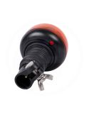 Rotativo LED Ámbar Mini 12/24V con Luz Giratoria y Doble Destello IP66 | 148mm y Ø84mm