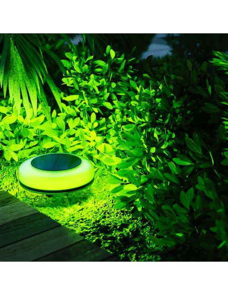 Luminária Solar Externa com Ponta RGB IP54 de 1 W | Inclui Sensor Crepuscular | Giratória