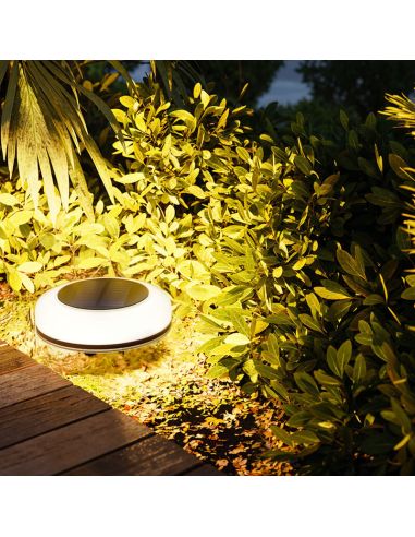 Luminária Solar Externa com Ponta de 1W, 2700K, IP54 | Inclui Sensor Crepuscular | Giratória