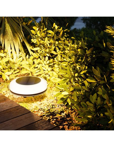 Lampe solaire d'extérieur sur piquet 1 W 2700 K IP54 | Capteur crépusculaire inclus | Twist