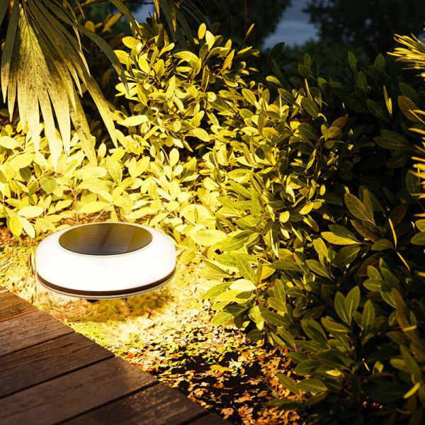 Luminária Solar Externa com Ponta de 1W, 2700K, IP54 | Inclui Sensor Crepuscular | Giratória