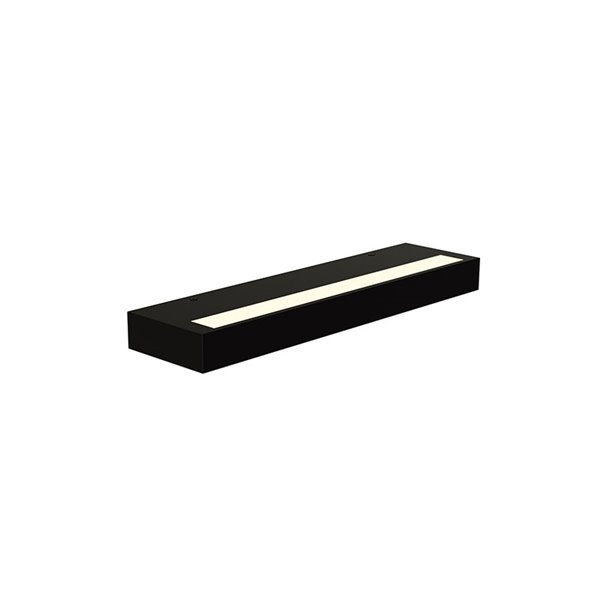 Aplique LED de pared rectangular luz arriba y abajo CONIL, negro, 30W 2480Lm, CCT Dimmable, 39cm