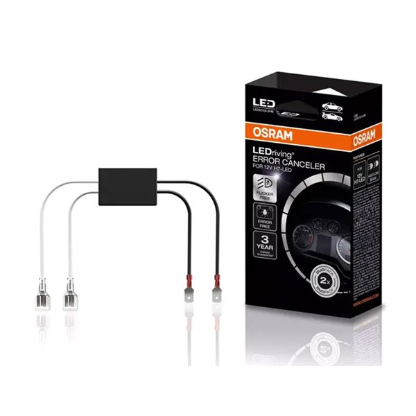 Elimina fallos de bombillas H7 LEDriving Error canceler LEDEC02-2HB, adaptador Canbus, pack 2