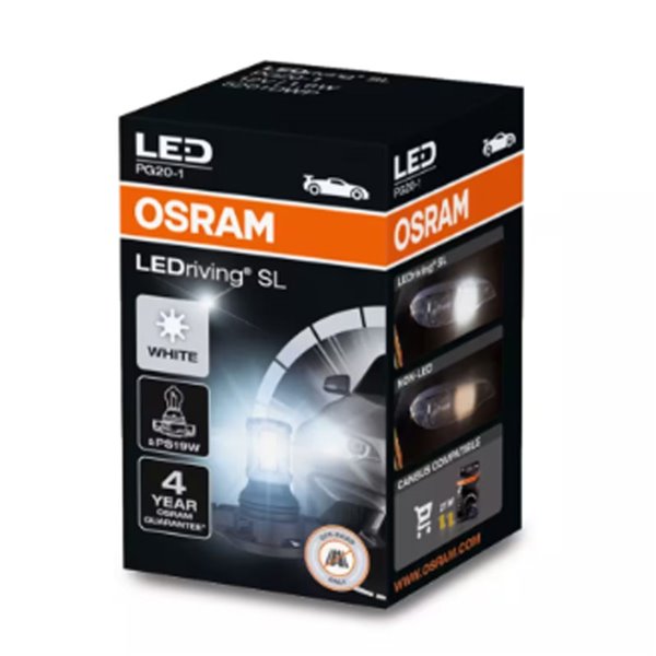 Ampoule LED compatible avec LEDriving SL PG20-1 (≜ PS19W), 6000K, 1,6W, 5201DWP-1BL