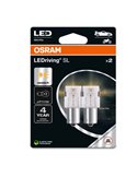 Lot de 2 ampoules clignotantes LED compatibles avec PY21W LEDriving SL BAU15s, orange, 1,3 W, 7507DYP-2BL