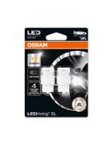 Pacote de 2 lâmpadas LED para piscas compatíveis com o WY21W LEDriving® SL WX3x16d, Âmbar, 1,3 W, 7504DYP-2BL