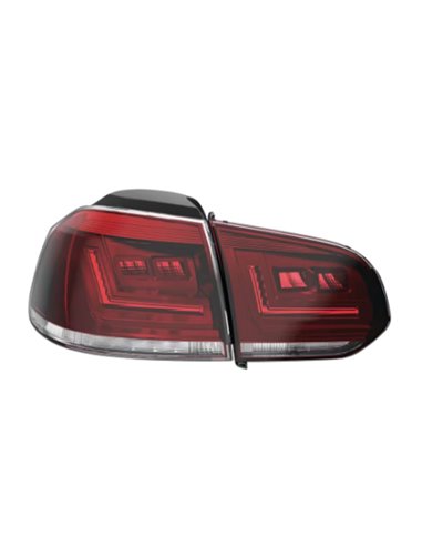Feux arrière LED LEDriving® pour VW Golf VI (2008-2012), lot de 2 LEDTL102-CL