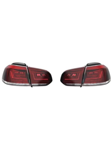 Feux arrière LED LEDriving® pour VW Golf VI (2008-2012), lot de 2 LEDTL102-CL