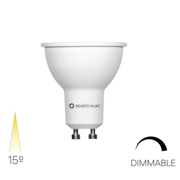 Bombilla LED Narrow Dimmable GU10 7 W GU10 – Haz ultrafoco 15º – 2700K o 3000K