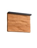 Aplique de pared LED KALEA pequeño 20cm madera natural 7,5W 800lm 3000K IP20