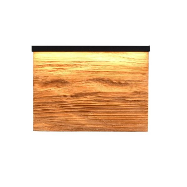 Aplique de pared LED KALEA pequeño 20cm madera natural 7,5W 800lm 3000K IP20