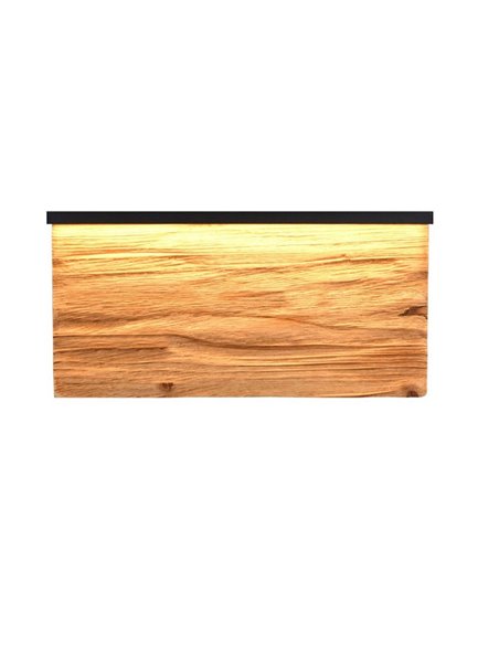 Aplique de pared LED KALEA grande 30cm madera natural 13W 1450lm 3000K IP20