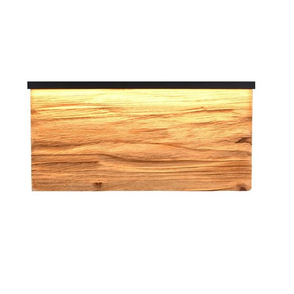 Aplique de pared LED KALEA grande 30cm madera natural 13W 1450lm 3000K IP20