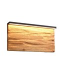 Aplique de pared LED KALEA grande 30cm madera natural 13W 1450lm 3000K IP20