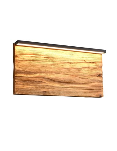 Aplique de pared LED KALEA grande 30cm madera natural 13W 1450lm 3000K IP20