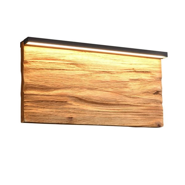 Aplique de pared LED KALEA grande 30cm madera natural 13W 1450lm 3000K IP20