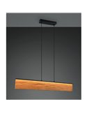 Plafonnier linéaire KALEA, bois naturel, 39W, 4800lm, 3000K, IP20