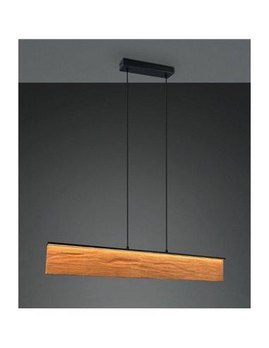 Lámpara de techo lineal KALEA madera natural 39W 4800lm 3000K IP20