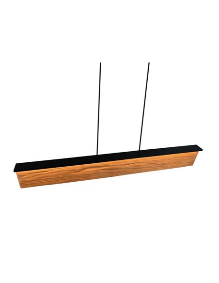 Plafonnier linéaire KALEA, bois naturel, 39W, 4800lm, 3000K, IP20