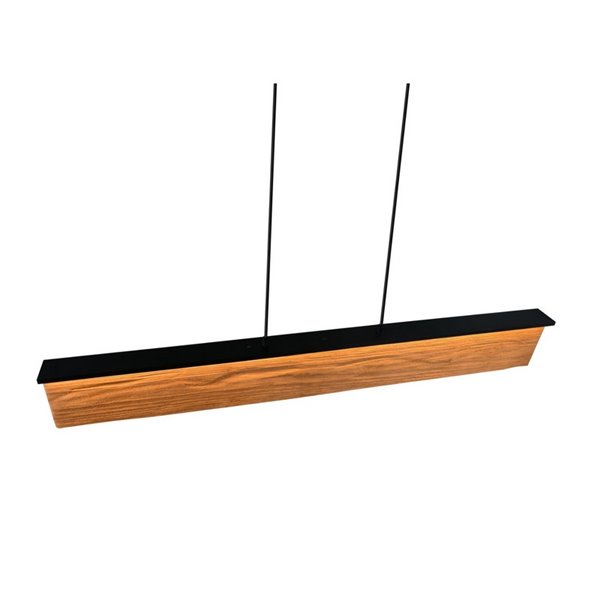 Lámpara de techo lineal KALEA madera natural 39W 4800lm 3000K IP20