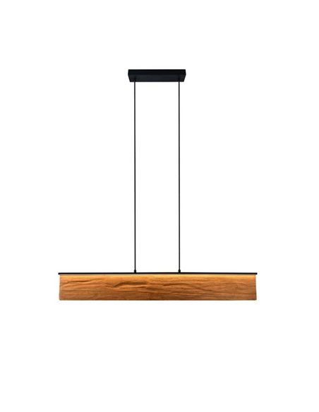 Plafonnier linéaire KALEA, bois naturel, 39W, 4800lm, 3000K, IP20
