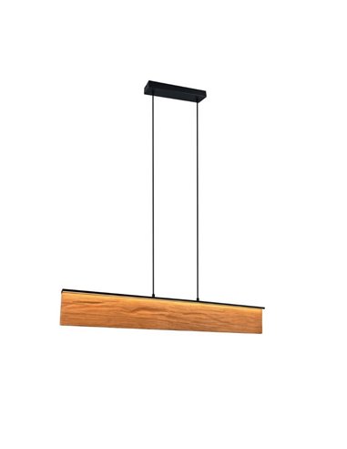 Lámpara de techo lineal KALEA madera natural 39W 4800lm 3000K IP20