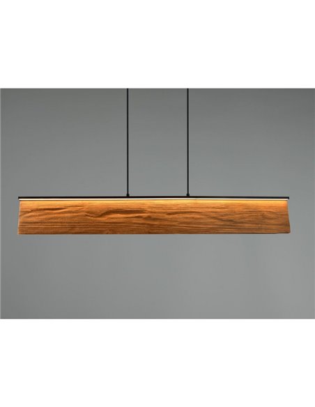 Plafonnier linéaire KALEA, bois naturel, 39W, 4800lm, 3000K, IP20