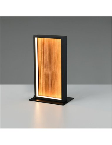 Luminária de mesa LED KALEA, madeira natural, 10,5 W, 1150 lm, 3000 K, IP20