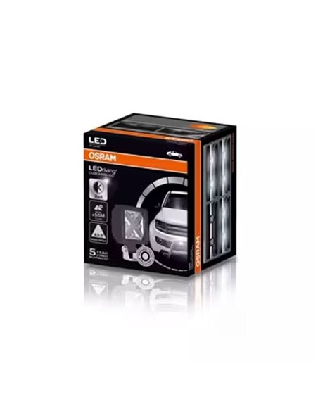 Faro de proximidad LEDriving® CUBE MX85-WD, 43,5º con alcance 55m, 6000K, en forma de ´X´, 12V