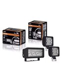 Farol de proximidade LEDriving® CUBE MX85-WD, 43,5° com alcance de 55 m, 6000 K, em forma de X, 12 V