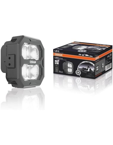 Luminária de Proximidade LED LEDriving® Cube PX2500 Quadrada Ultra Larga, LEDPWL 101-UW, Feixe de 55 m, 6000 K, 27 W, 12/24 V