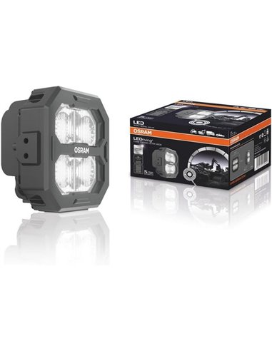 Luminária de Proximidade LED LEDriving® Cube PX3500 Ultra Wide Square, LEDPWL 102-UW, Feixe de 65 m, 6000 K, 33 W, 12/24 V