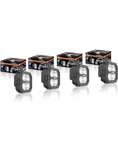 Projecteur LED de proximité carré ultra large LEDriving® Cube PX4500, LEDPWL 103-UW, faisceau 70 m, 6 000 K, 45 W, 12/24 V