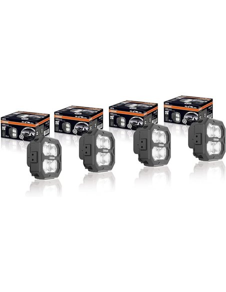 Faro LED cuadrado de proximidad LEDriving® Cube PX4500 Ultra Wide, LEDPWL 103-UW, alcance 70m, 6000K, 45W, 12/24V