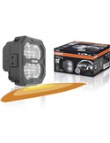 Luz de trabalho LED LEDriving® Cube PX4500 quadrada larga, alcance de 60 m, 6000 K, 45 W, 12/24 V