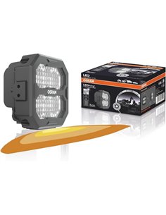 Faro de trabajo LED cuadrado LEDriving® Cube PX4500 Wide (ancho), alcance 60m, 6000K, 45W, 12/24V