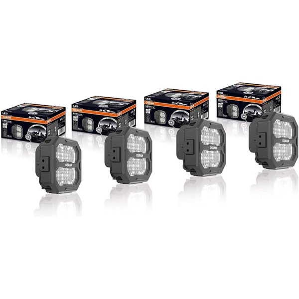 Faro de trabajo LED cuadrado LEDriving® Cube PX4500 Wide (ancho), alcance 60m, 6000K, 45W, 12/24V