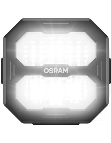 Faro de trabajo LED cuadrado LEDriving® Cube PX2500 Flood (extendido), LEDPWL 107-FL, alcance 80m, 6000K, 27W, 12/24V