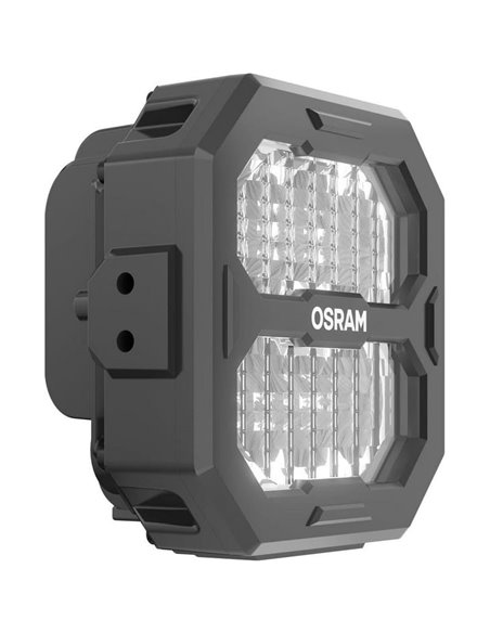 Luz de trabalho LED LEDriving® Cube PX2500 Flood (extendida) quadrada, LEDPWL 107-FL, feixe de 80 m, 6000 K, 27 W, 12/24 V