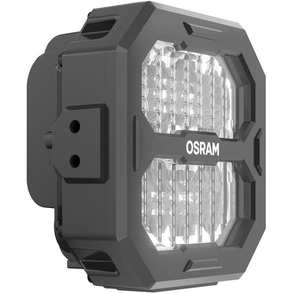 Luz de trabalho LED LEDriving® Cube PX2500 Flood (extendida) quadrada, LEDPWL 107-FL, feixe de 80 m, 6000 K, 27 W, 12/24 V